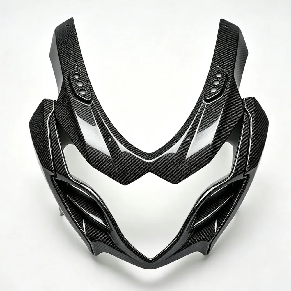 Motorcycle Carbon Fibre Upper Nose Light Fairing Kit Upper Front Fairing Cowl Nose For Suzuki GSXR1000 GSXR 1000 2009-2016 K9