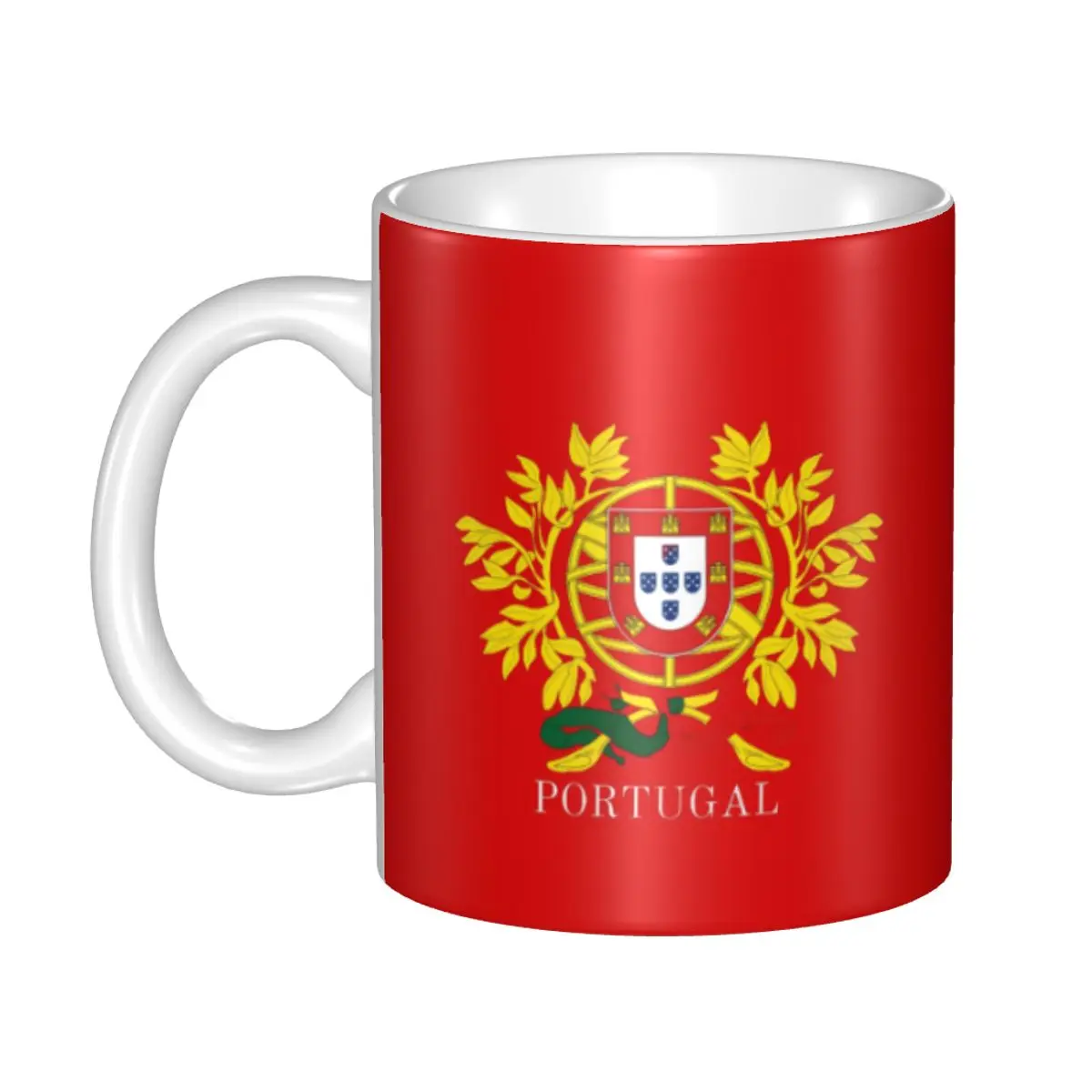 Taza con bandera de Portugal, divertidas tazas de café de cerámica, tazas de té, taza de leche, regalos para amigos
