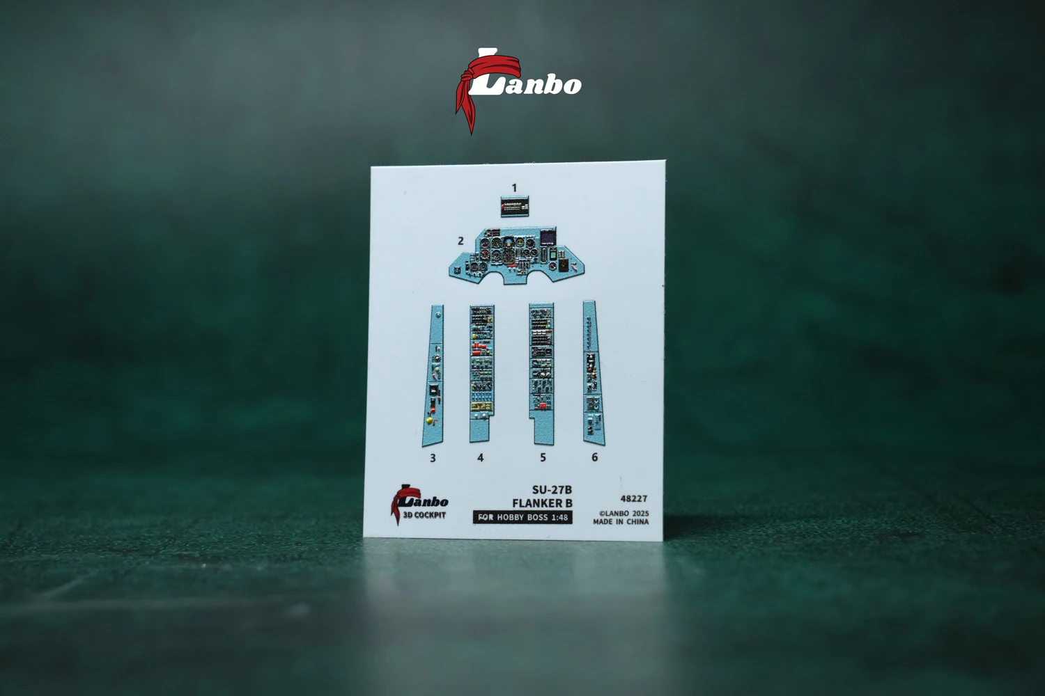 

Lanbo Models 3D Color Cockpit Instrument 48227 SU-27B Flanker, Fighter (for Trumpeter Kit) 1/48 3D Print Part