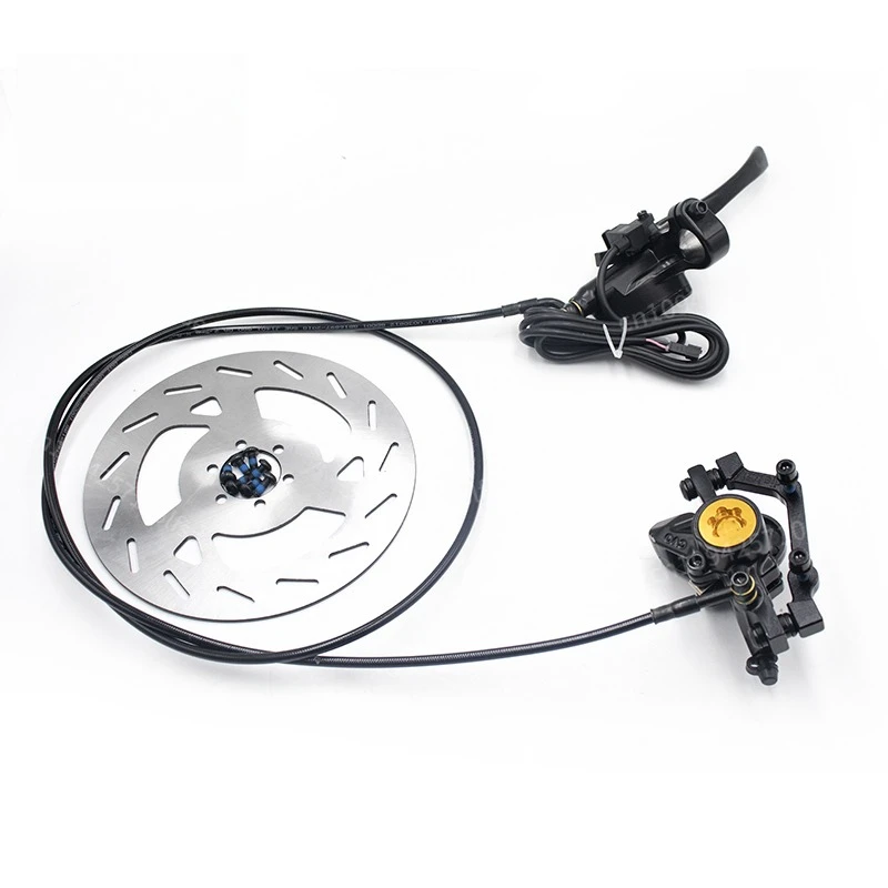 

Electric bicycle hydraulic disc brake set mountain bike brake upgrade modified snowmobile rear left oil 185 discs