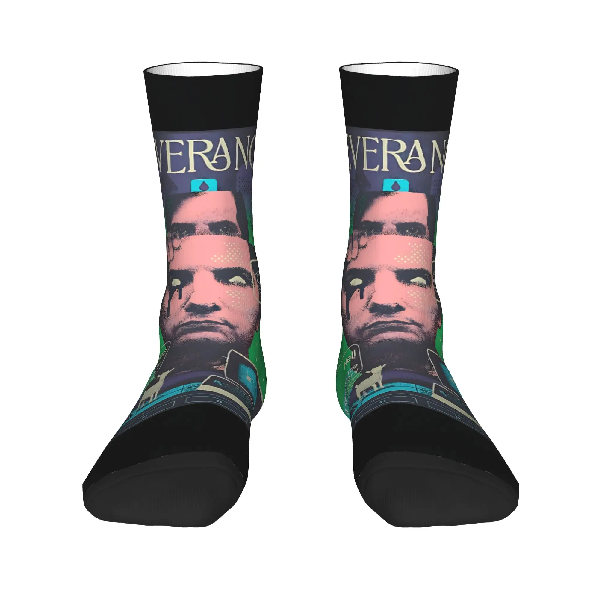 Men Socks lumon industries severance Tv   Stockings Anti Slip Breathable Socks Autumn Gothic Graphic Skateboard Socks