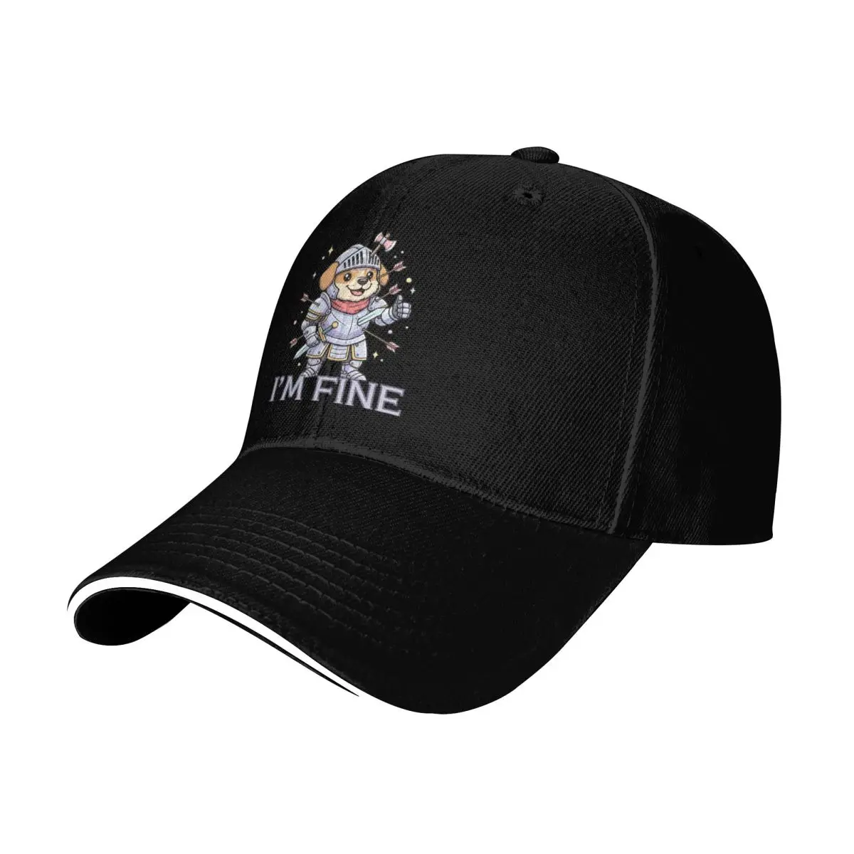 Baseball Caps I'm Fine Medieval Soldier Art Funny Trending Casquette Men Women Outdoor Spring Caps