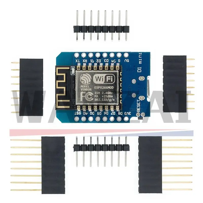 WeMos D1 Mini Pro V3.0.0 Bytes Lua WIFI Internet of Things Development Board Based ESP8266 CH340G Nodemcu V2 4MB/16MB V4.0.0