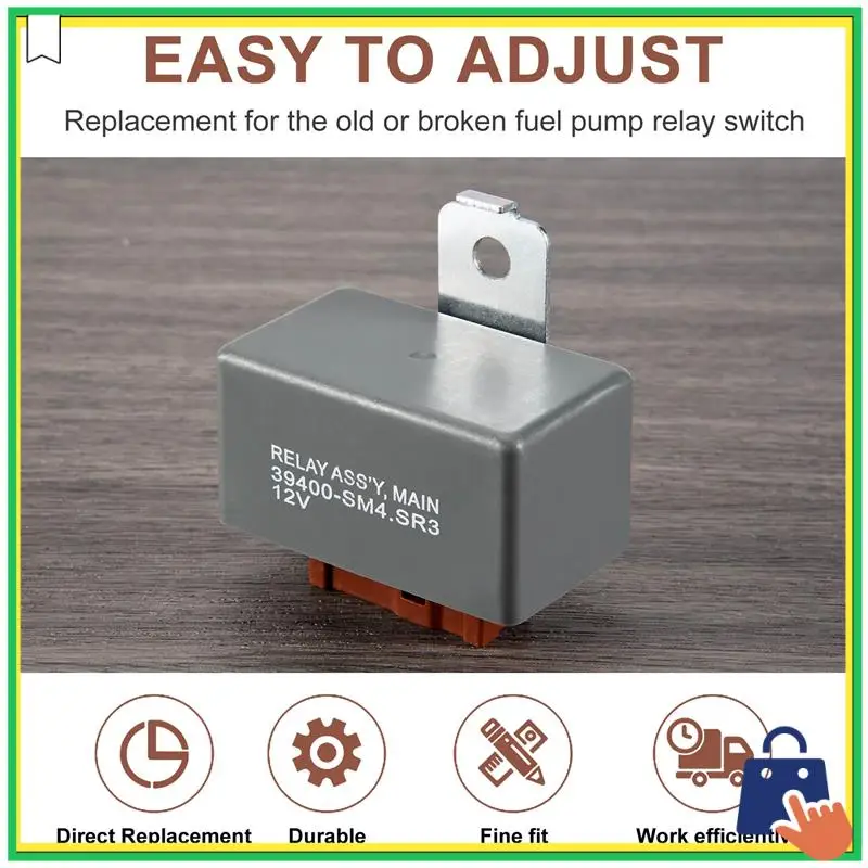 

Advanced Fuel Pump Main Relay 39400-SM4-A00 For Acura CL Integra TL Honda Accord Civic Del Sol CR-V Odyssey 3 1998-2002
