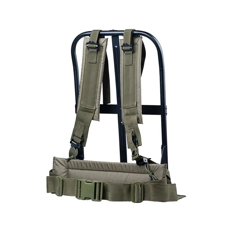 Alice Pack Frame Carrying System Accessory Y Harness Suspenders Metal Rack Tow/ Tactical Backpack Frame Strap, Rack Drag