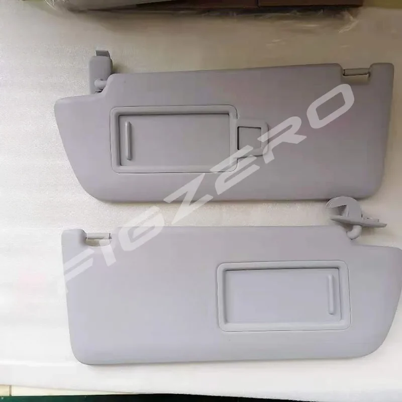 Pair Sun Visors Makeup Mirror with Lamp Gray Main Driver Passager Side for WuLing Victory for BAOJUN RS5 with Mirror Figzero