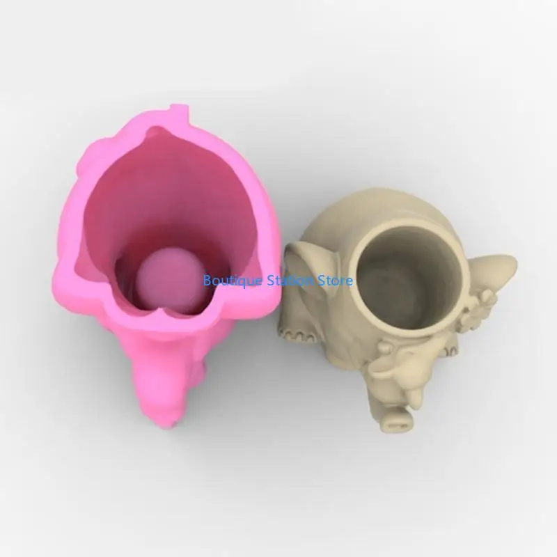 Y55F siliconen bloempotvorm kandelaar siliconen mal succulente plantenbak cementvorm