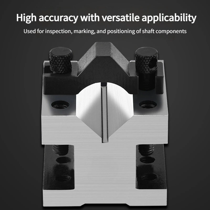 2pcs /1pc V-Block Ground Pair with Clamp Set Precision Matched Pair Precise 35x35x30 60x60x50  90 Machinist Multi-use Gauge Tool