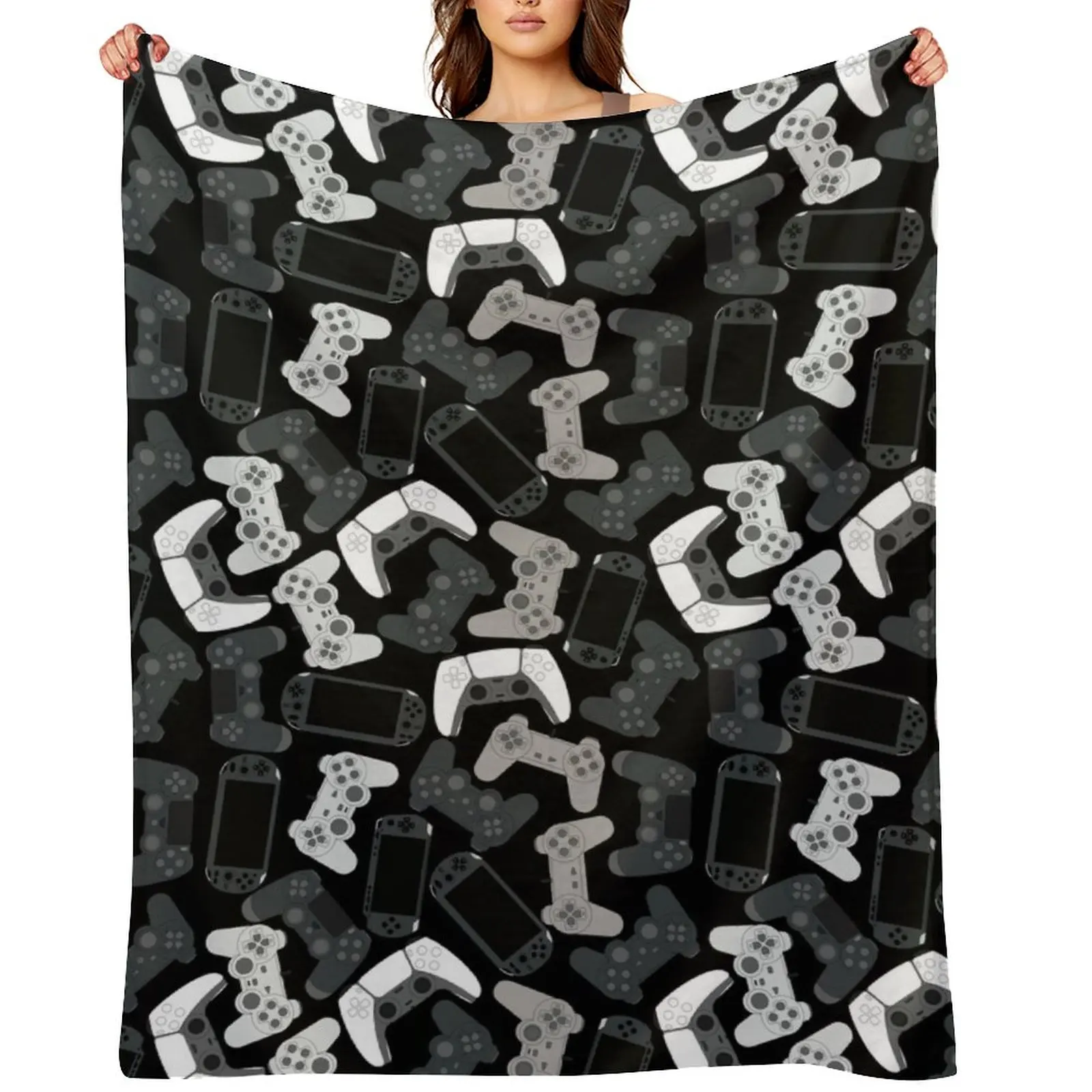 

GAMER CONTROLLER PS FANS Throw Blanket Vintage blankets ands Sofa Blankets