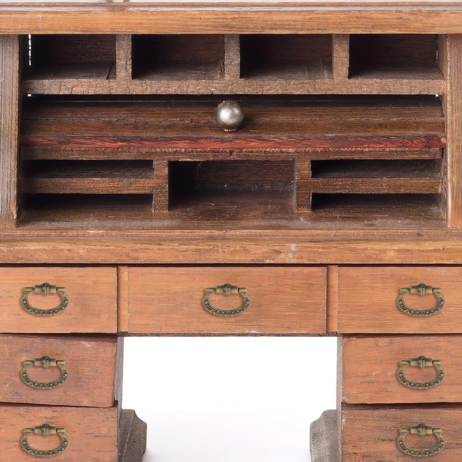 

10pcs Alloy Pull Handle Mini Cabinet Knobs Vintage Drawer Handles For Kitchen Jewelry Decor Mini Door Knob