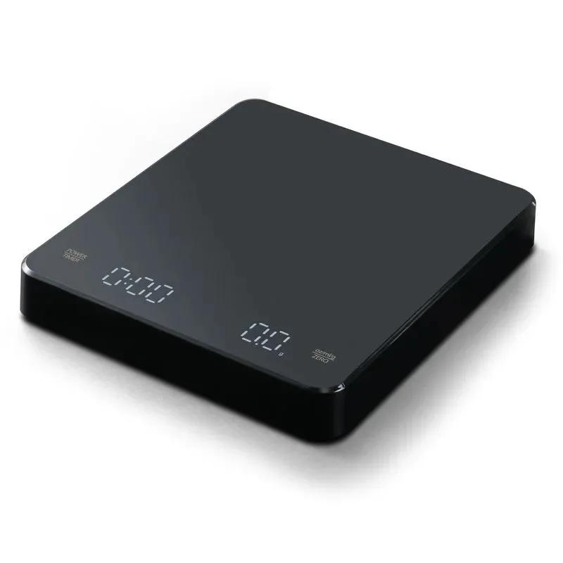 

KC2 Digital Rechargeable Coffee Scale with Timer LED Screen Espresso USB 0.1g to 3kg High Accuracy Measuring Kitchen Scale