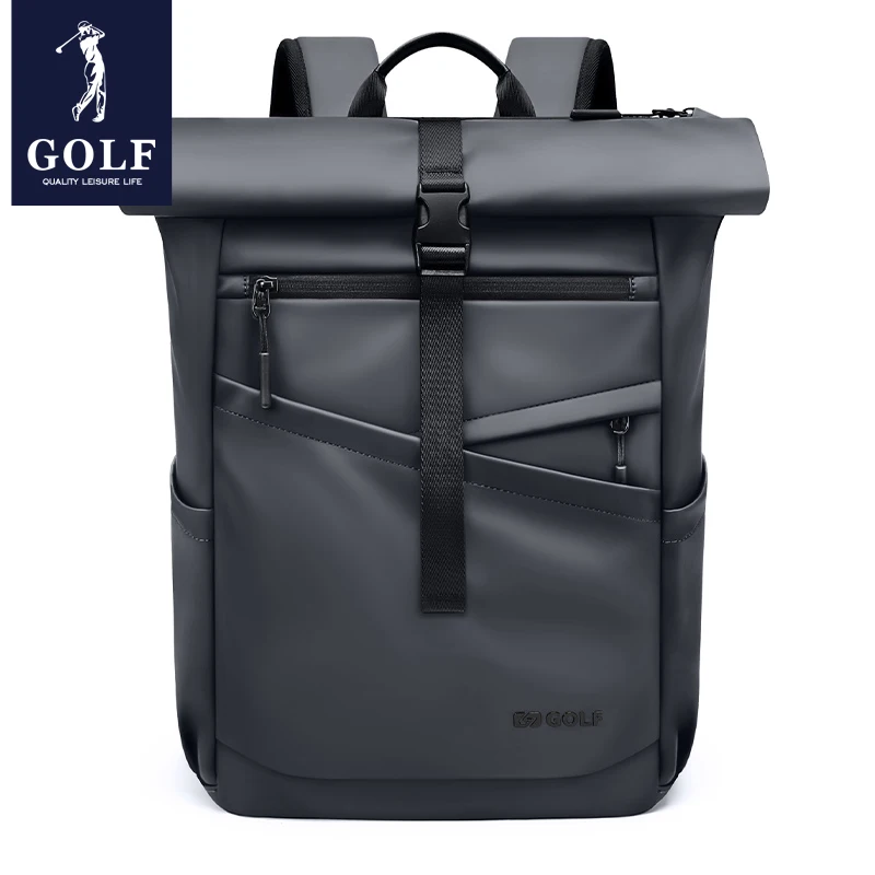 GOLF Men Backpack Expandable Man Business Backpack with Laptop iPad Compartment Waterproof 15 6 inch Black Stylish Back Pack Bag