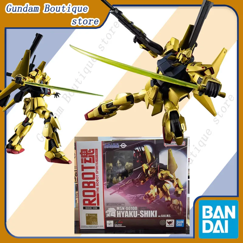 

Bandai Genuine THE ROBOT SPIRITS 335 <SIDE MS>MSN-00100 HYAKU-SHIKI ANIME Gundam Фигурка Коллекционная модель игрушки Подарок ребенку