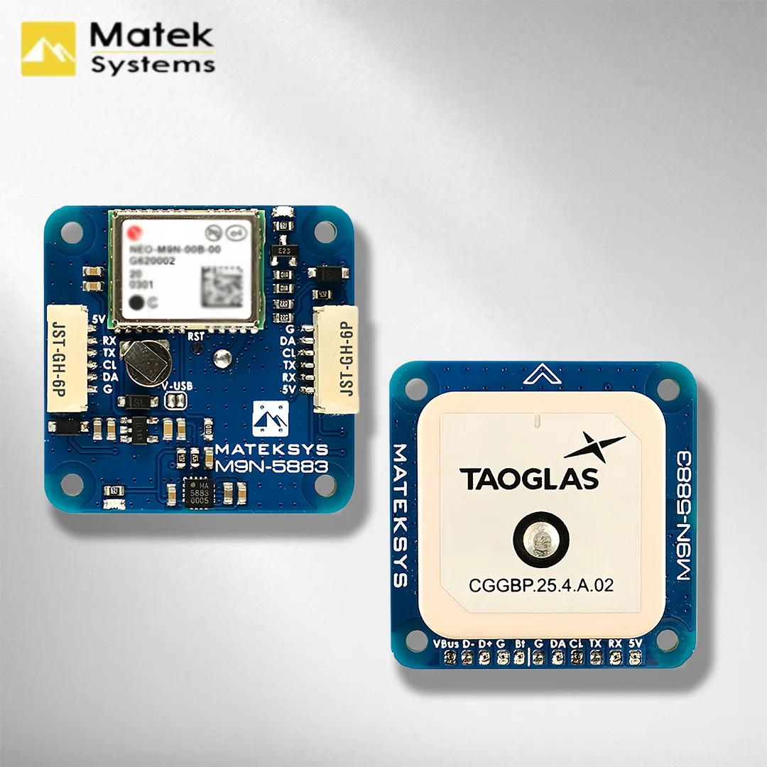 

Модуль GNSS Matek MATEKSYS M9N-5883 GPS и QMC5883L с компасом и встроенной патч-антенной для FPV-дронов дальнего радиуса действия и гоночных квадрокоптеров