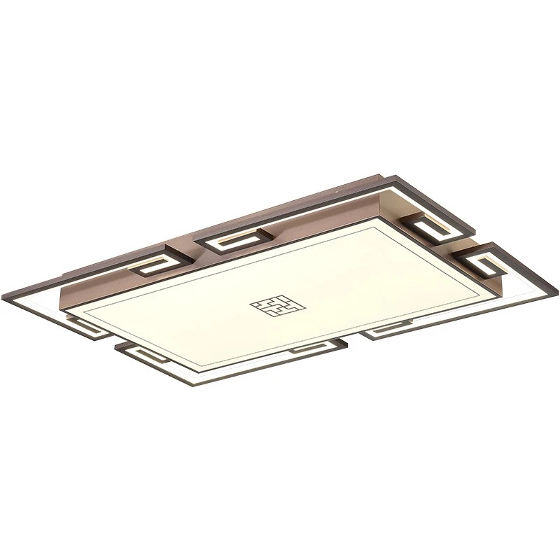 

New Chinese ceiling light, living room led square dining room bedroom light, zen Chinese style new Chinese style