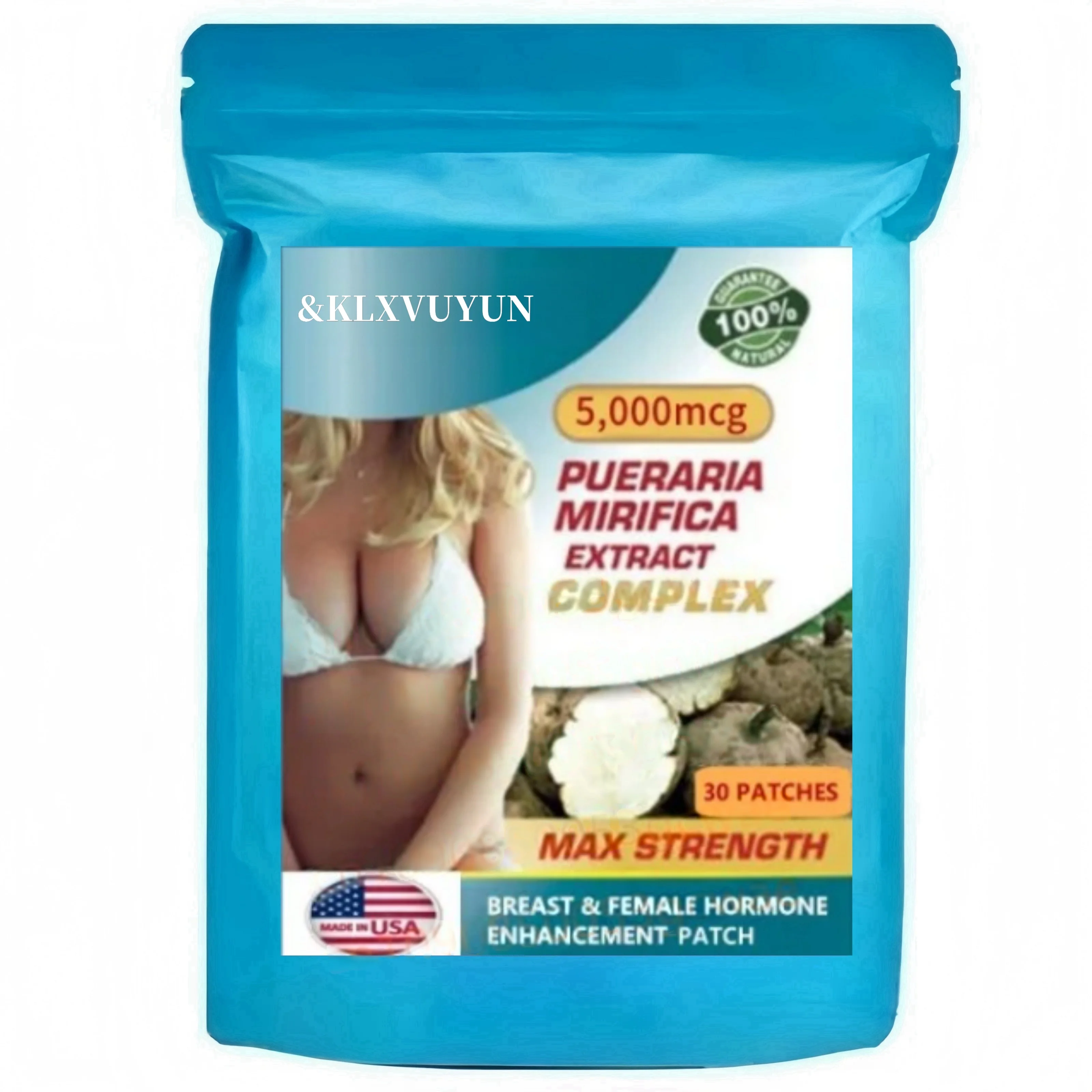 Pueraria Mirifica & Vitamin D Patch – Gemischte Beere, vegan, pflanzlich, gentechnikfrei, Gluten