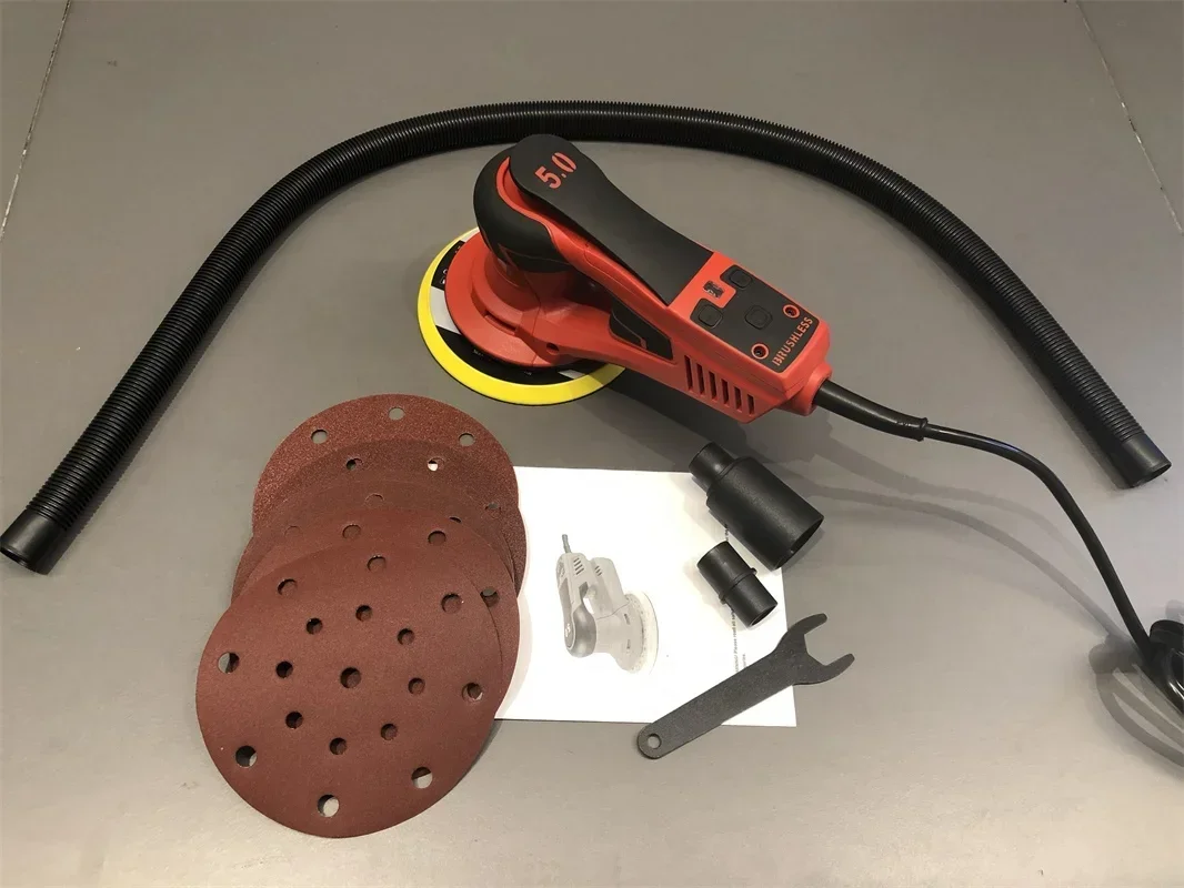 2025 Variable Speed Corded Brushless Professional Random Orbital Sander For Car, drywall, wood, steel Etc