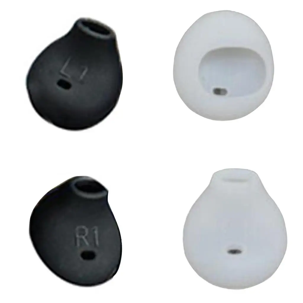 Lot de 4 ou 5 paires de coussinets d'oreille en silicone, anti-alde, pour écouteurs