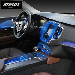 For Volvo XC90 2015-2022 2023 Car Interior Center Console Transparent TPU Protective Film Anti-scratch Repair Accessories Refit