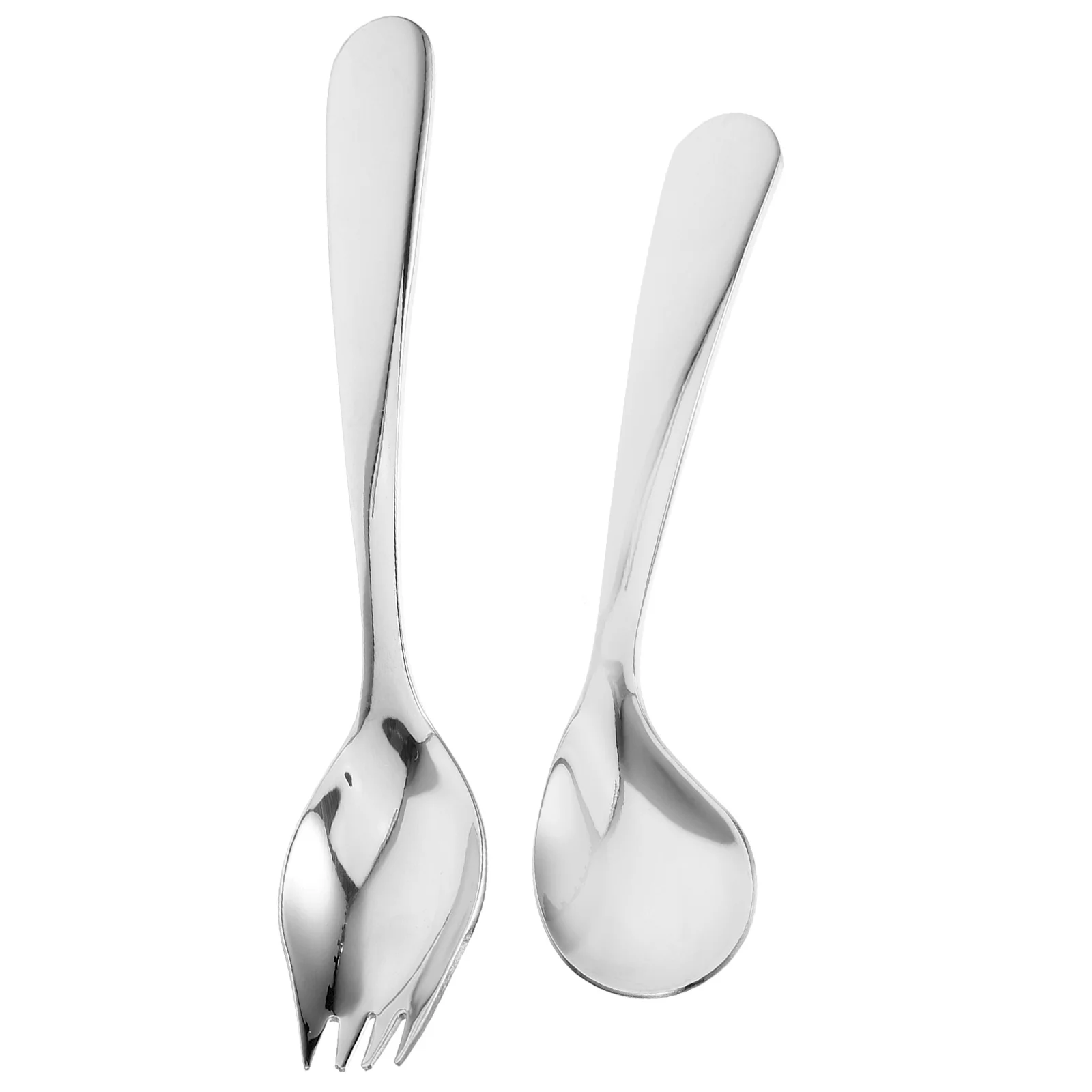 Elderly Tableware Eating Feeding Spoon Self-feeding Elbow The Food Angled Stainless Steel