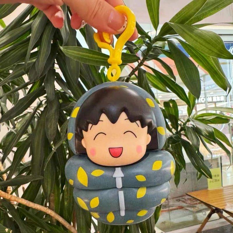 

Подлинная забавная повседневная серия Chi-Bi Maruko, слепая коробка, намоточная кукла, подвижная милая аниме-фигурка ручной работы, украшение для рабочего стола, рождественские подарки