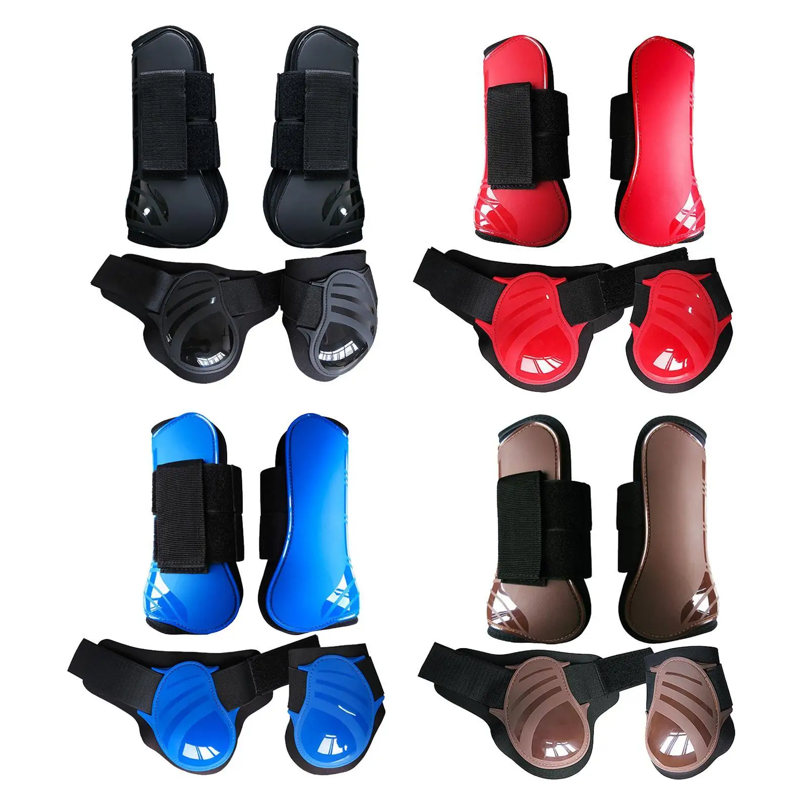 2Pair Equestrian Fetlock Tendon Boots for Horse Jumping,Riding,Training