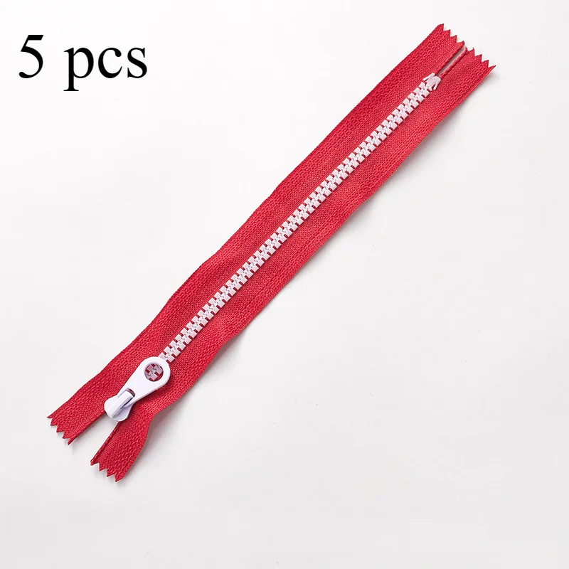 5pcs 5#15/2025/30cm resin zipper open self-locking zipper for jacket DIY clothing sewing zipper bag Jacket zipper accessories