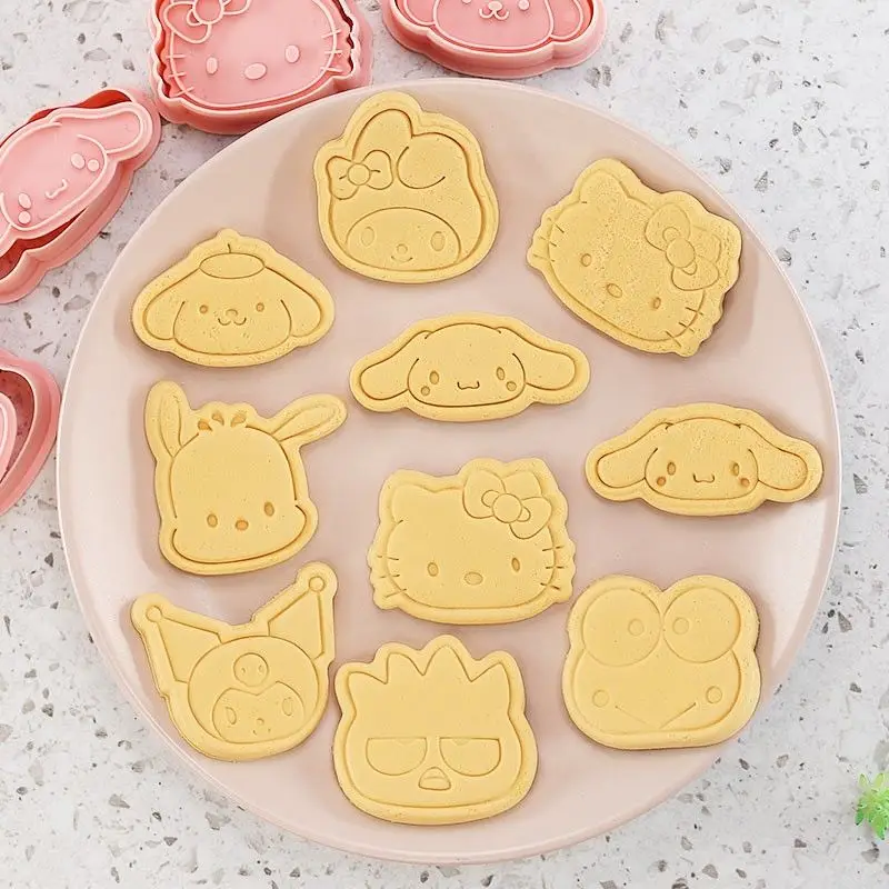 

Hello Kitty Cartoon Cookie Mold Cute Anime Cartoon Cute Pastry Children's Baking Tools Sanrio