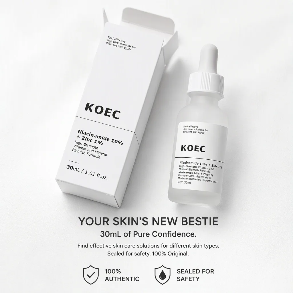 Niacinamide 10% + Zinc 1% Face Serum 30ml Blemish Care Oil Control Pore Refining for Acne Prone Skin