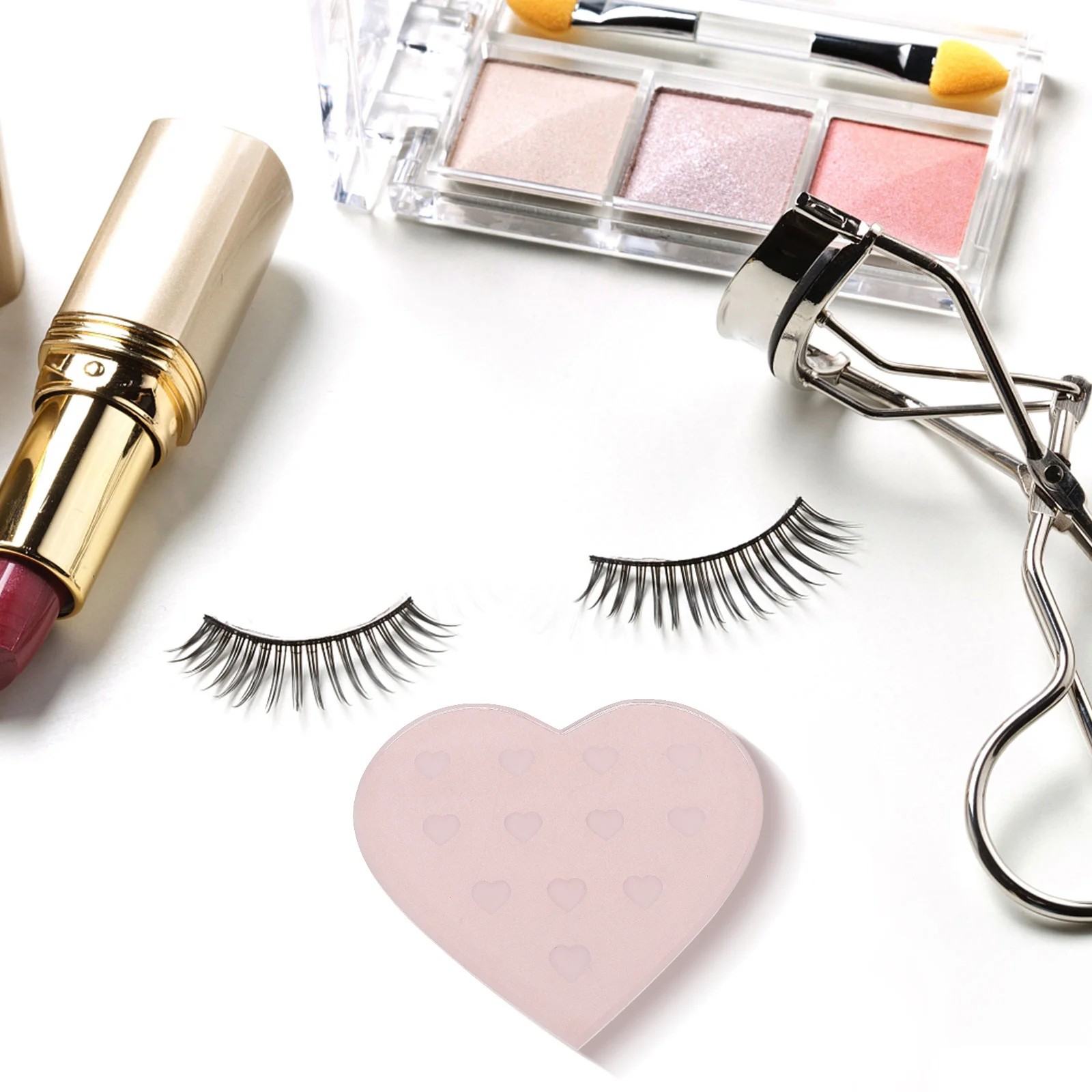 

Eyelash Grafting Holder Durable Glass Pad Easy Professional Home Use Lightweight Compact Eyelash Extension