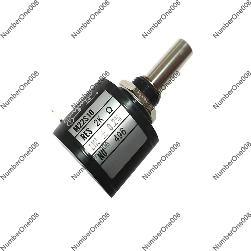 Turn Precision Wire Wound Potentiometer, 10K Ohm Multi Turn Trimpot 3590S Alternative, 3600° Rotation Pot for Industrial Control