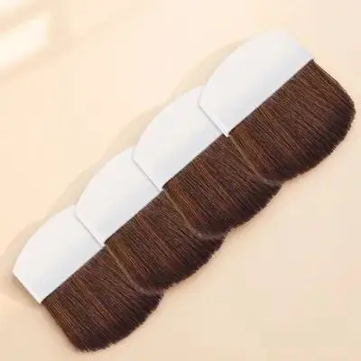 Set per trucco da 4 pezzi Evidenziatore per fard viso per donne Piccoli strumenti Pennello per cipria riutilizzabile con setole morbide portatili per sciolti