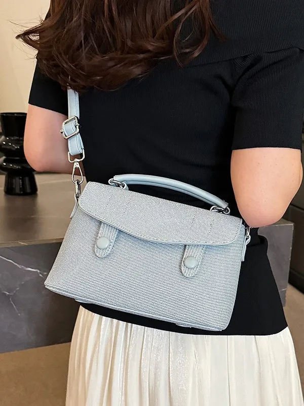 

Летняя нишевая сумка через плечо, роскошный кошелек на плечо для женщин, винтажная сумка на ремне, минималистичная сумка-тоут «день-ночь», сумка в стиле ретро с верхней ручкой ​