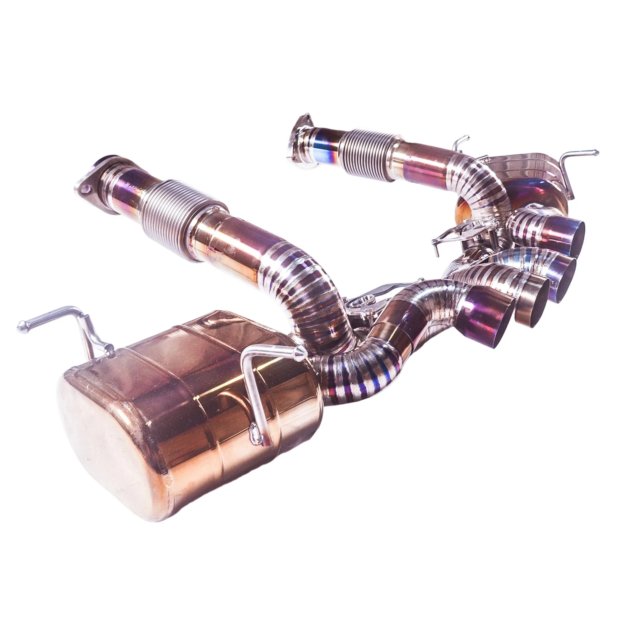 [Custom product] Suitable for 2020-2024 Chevrolet Corvette C8 Z06 5.5L strap titanium alloy exhaust, original car motor