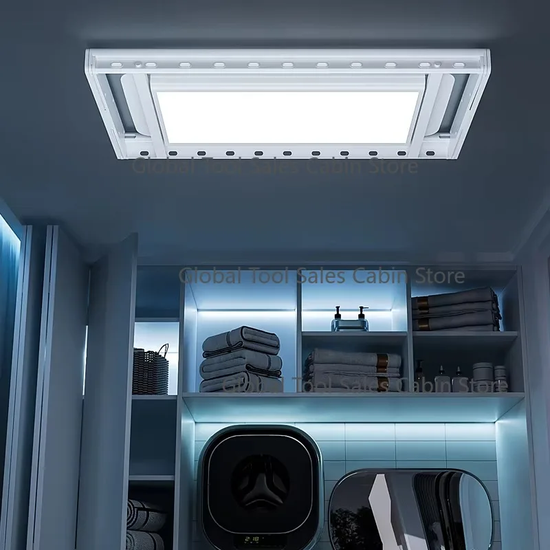 Design Ceiling Mounted Electric Lifting Drying Rack Intelligent Auto Folding New Drying Racks