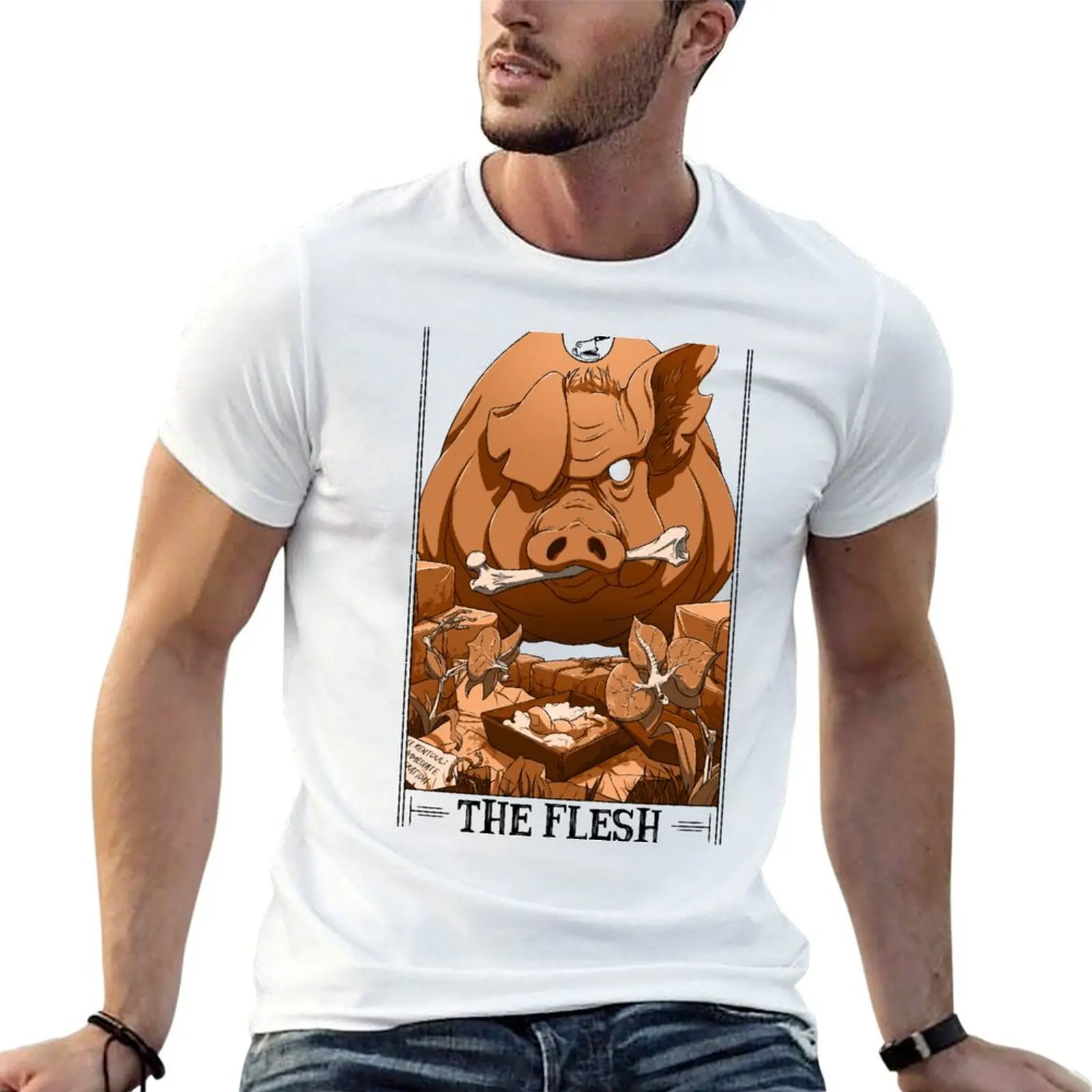 The Flesh Tarotesque - (Light) T-Shirt man graphic t shirt cotton t shirt pack t shirts for man pack white T-shirt