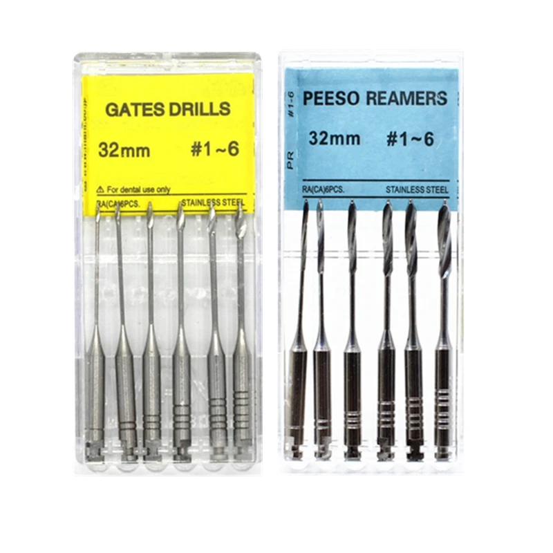 

Dental Endodontic Drill Gates Glidden Peeso Reamers Rotary Paste Carriers 32mm/25mm Engine Use Stainless Steel Endo Files