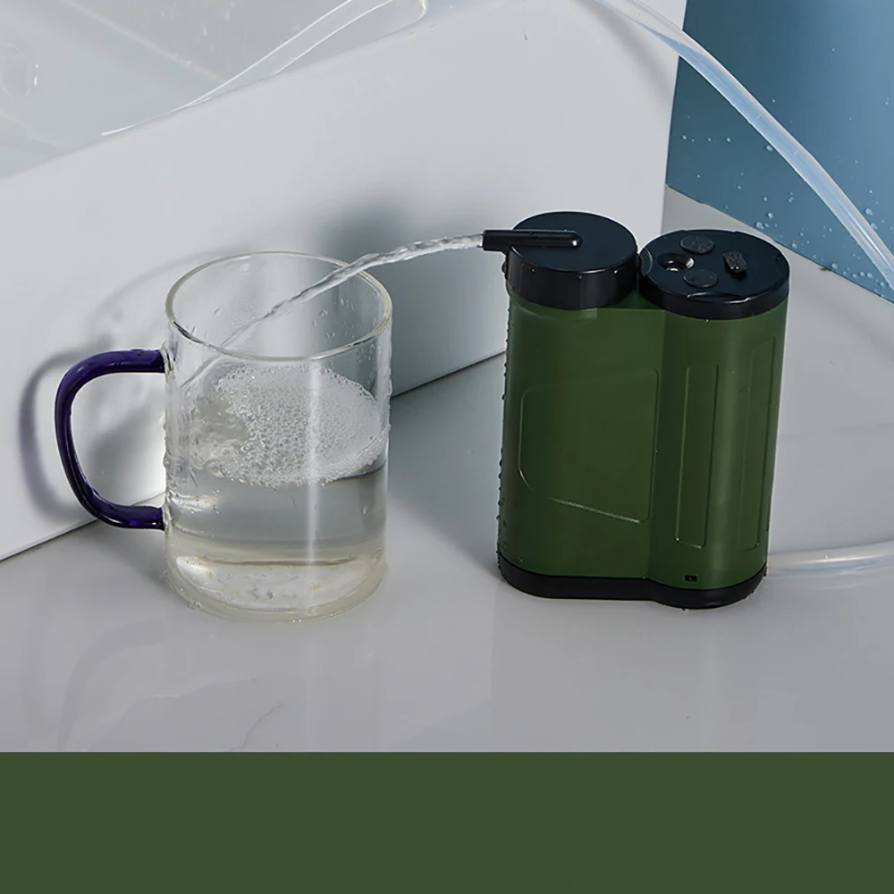 Outdoor Electric pump Water Filtration System Water Purifier Fast Flow Rate Water Filter for Camping Hiking Emergency Fishing