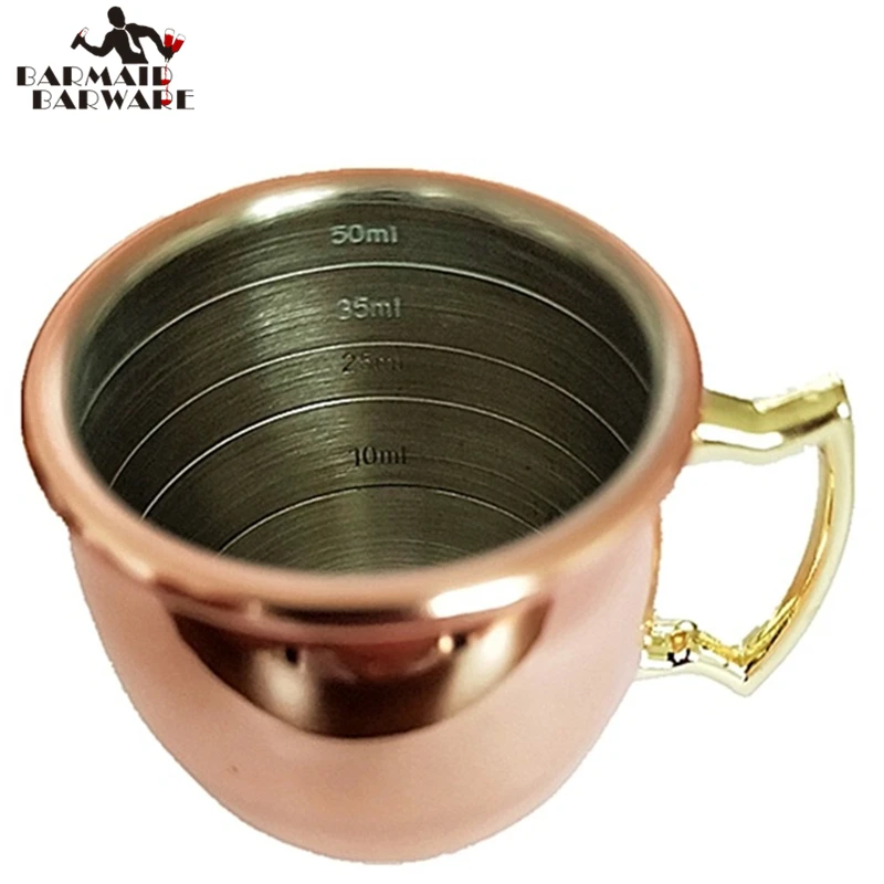 60ml Measuring Cup Tools Bar Measure Cocktail Jigger Copper Plated Bar Tools Bar Accessories