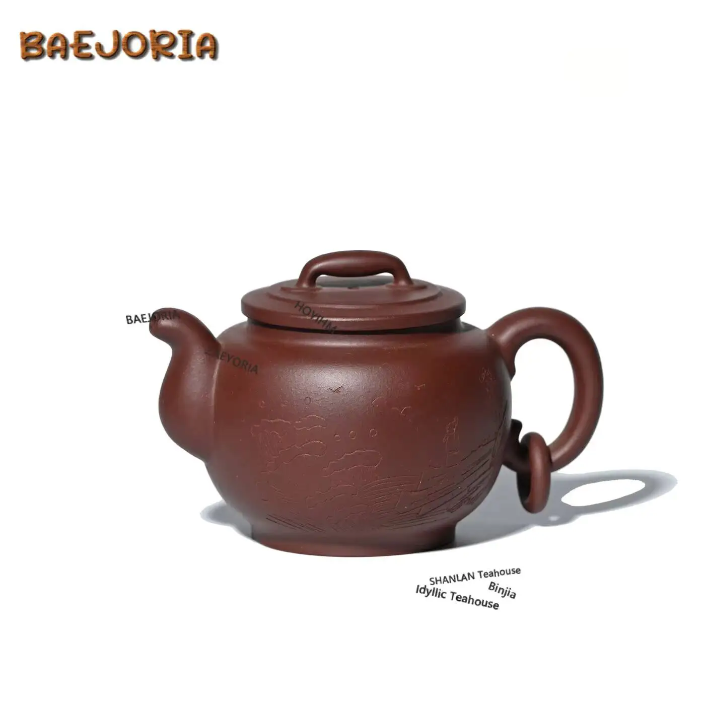 350ml High-end Yixing Purple Clay Teapots Handmade Circle Button Pot Raw Ore Mud Kettle Zisha Tea Set Accessories Craft Gifts