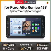 Junsun Android Wireless CarPlay Auto Car Radio For Alfa Romeo 159 Brera Spider Sportwagon Intelligent Systems DSP SWC RDS GPS