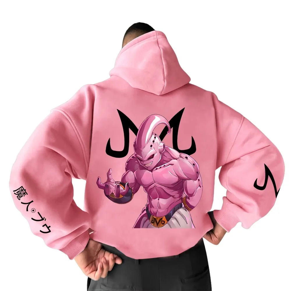 

2025 свитер с принтом аниме Super Saiyan, уличный стиль с длинными рукавами, Harajuku, мужская и женская одинаковая осенне-зимняя толстовка