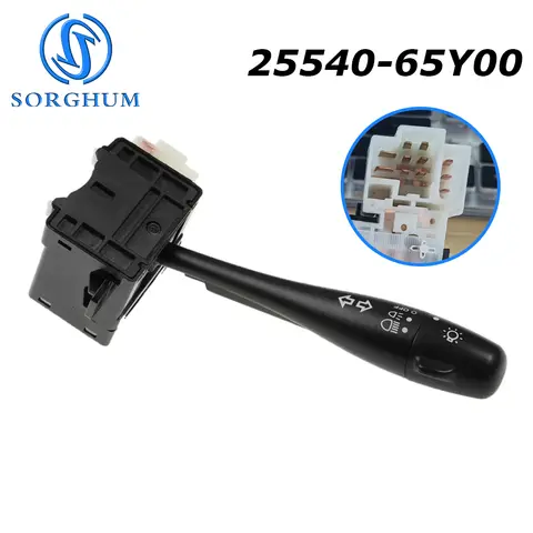 25540-65Y00 For Nissan Sentra Sunny B13 Tsuru 1990 1991 1992 1993 1994 Headlight Blinker Turn Signal Switch Indicator Switch
