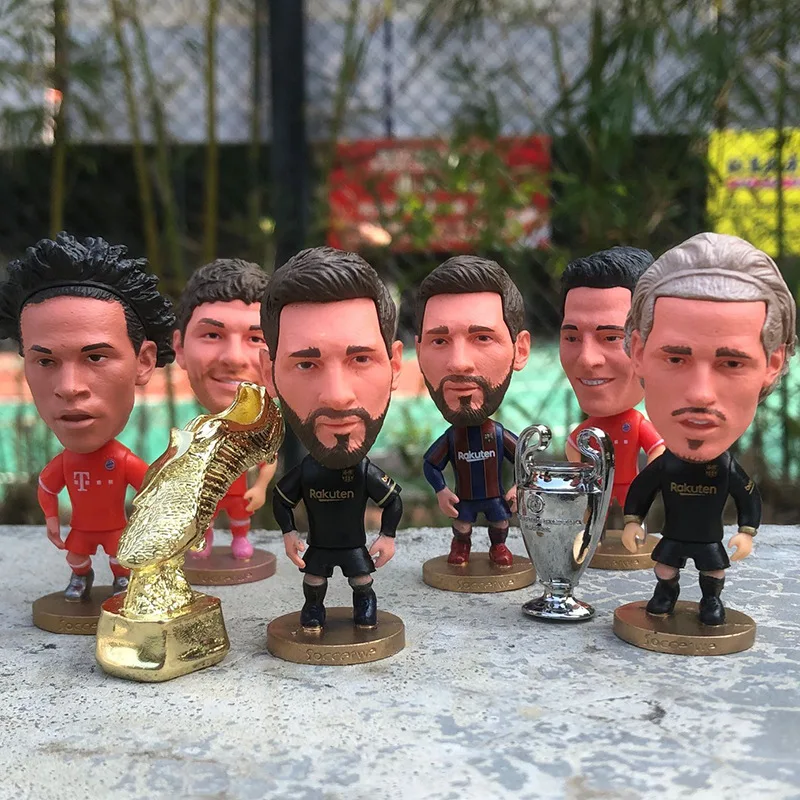 Tifoso di calcio Real Madrid Ronaldo bambola portachiavi bambola ornamenti modello chiave bambola figura regalo per fidanzato Llaveros Neymar Messi