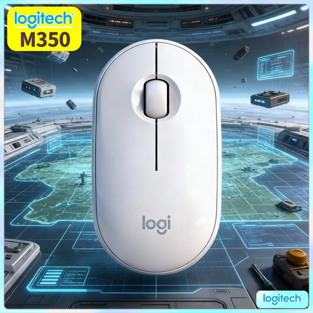 Logitech M350 PEBBLE Wireless Mouse 2.4G Bluetooth Light Weight For Notebook Laptop PC Tablet Home Office Work