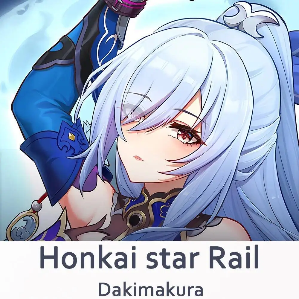 Honkai Star Rail Jingliu Dakimakura 2WAY Hing Body Case Anime Jing Liu Cuscino Fodere per Cuscini Regali di Natale