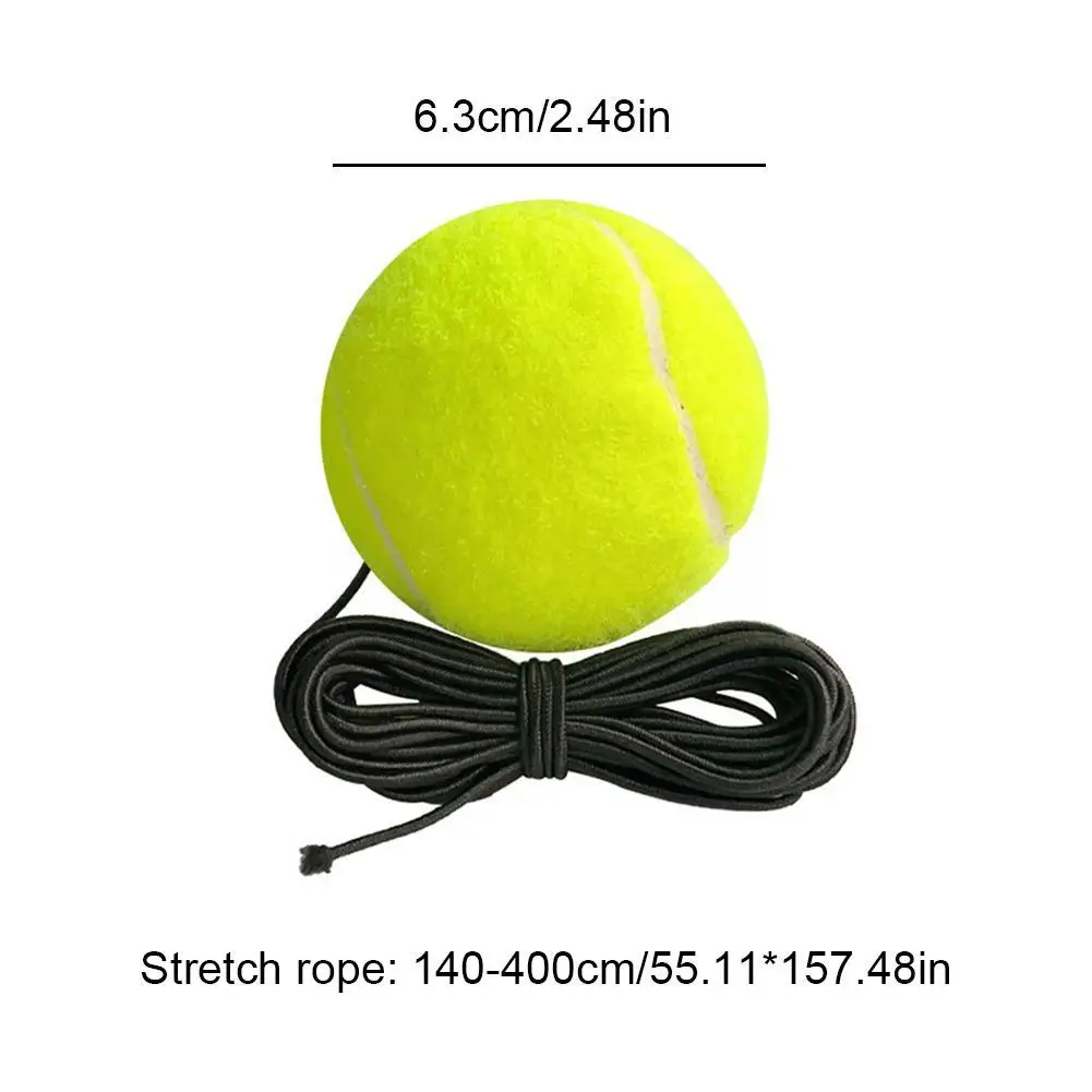 Pelota de entrenamiento de tenis profesional de playa, cuerda de tren de cuerda portátil con práctica de tenis, rebote, Elasti H8M6, 1 unidad