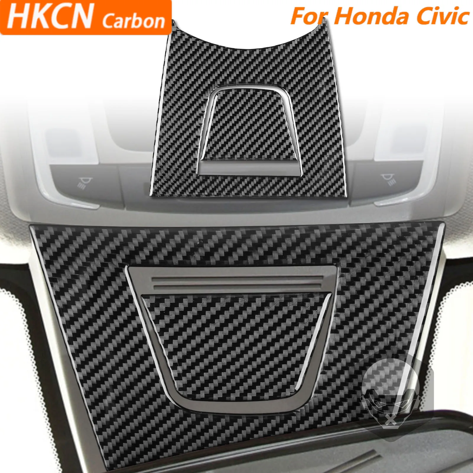 

For Honda Civic 2022—2025 Car Accessories Carbon Fiber Central Roof Sunglasses Panel Interior Cover Trim Modification Sticker