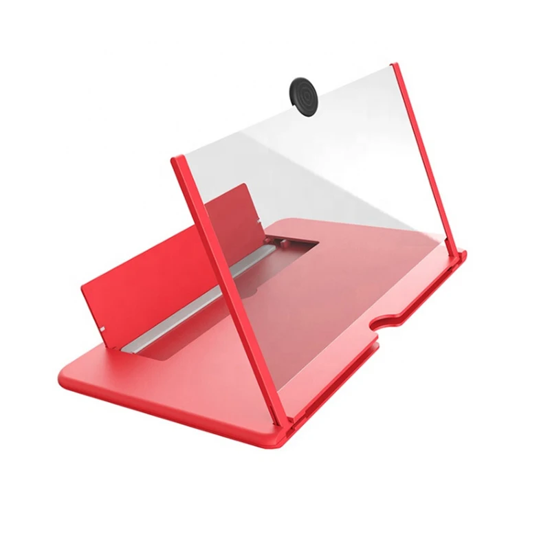 3D 휴대폰 화면 돋보기, HD 비디오 앰프 스탠드, 접이식 휴대폰 데스크탑 브래킷, 영화 게임 앰프용, 10/12 인치