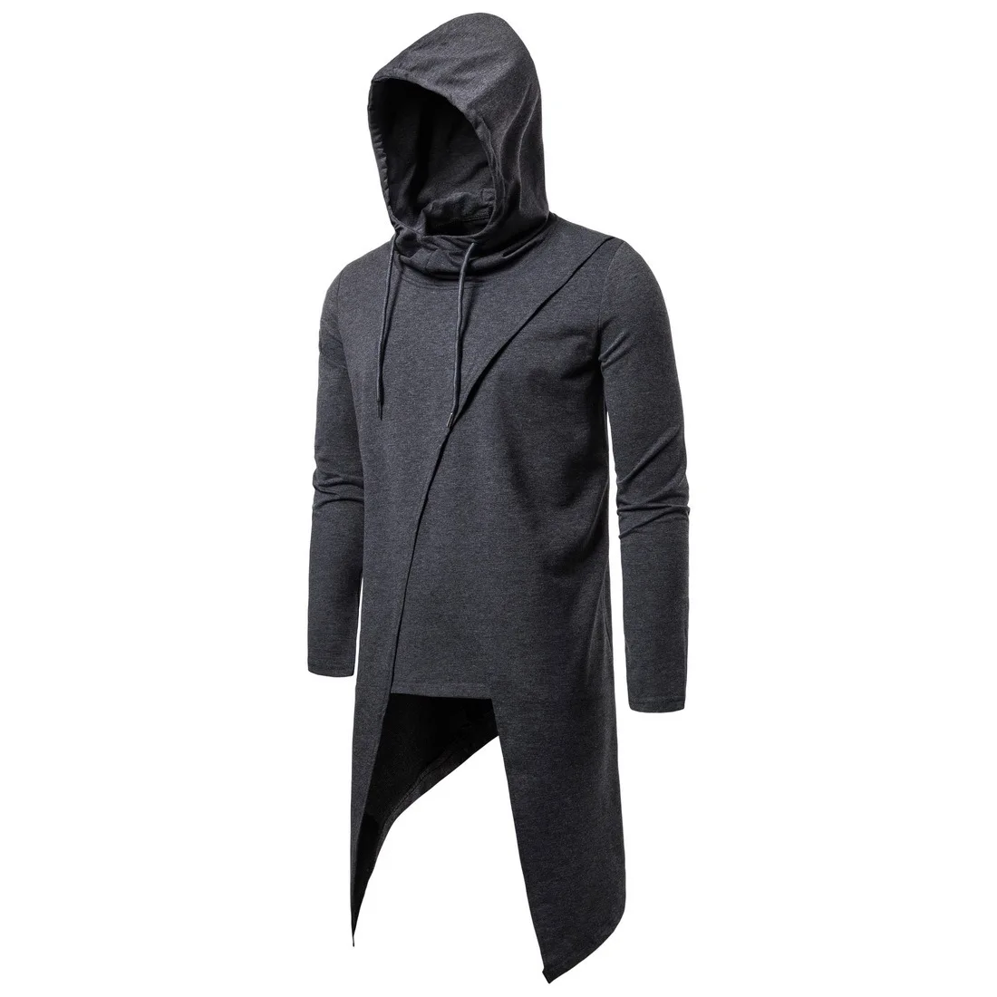 

2023 Gothic Men's Hoodies Black Jacket Hip-hop Windbreaker Male Long Sleeve Cloak Wizard Hat Cloak Hooded Sweatshirts